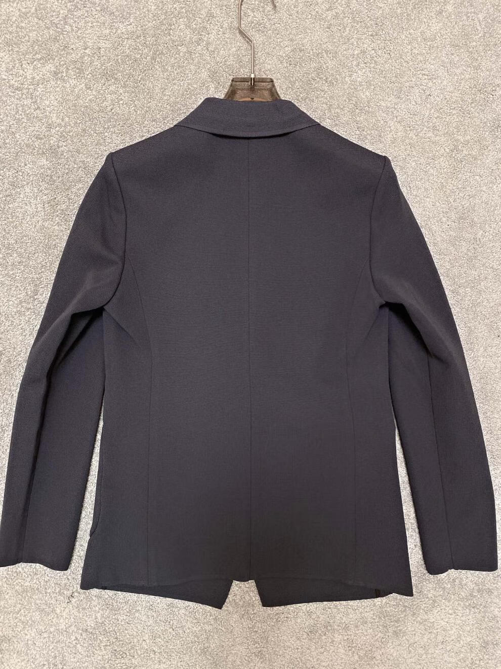 杰尼亚zegna 秋冬新款男士商务休闲西服西装高端简约 蓝色 m【图片