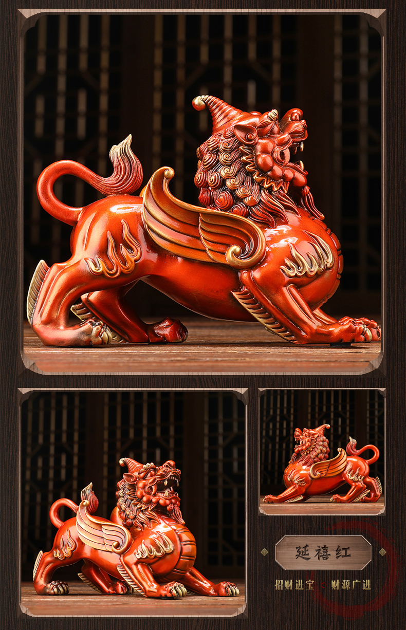 (节日送礼)微同族轻奢品牌铜貔貅摆件纯铜一对皮丘貔恘董事长老板桌