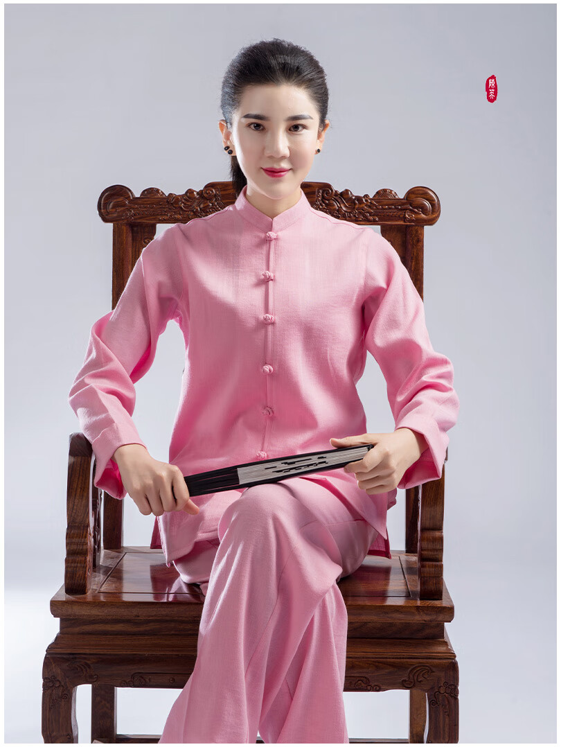 陈英太极服棉麻争风华2022年新夏季太极服男女短袖中国风类薄棉麻武术