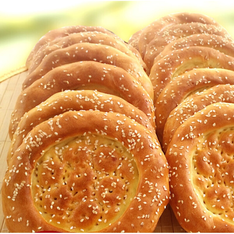 新疆特色美食芝麻小油馕烤囊饼烧饼糕点零食营养早餐户外干粮1000g 3