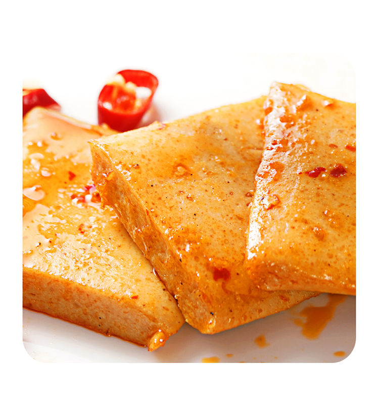 海欣即食鱼豆腐豆干小零食烧烤味休闲食品嫩豆腐馋嘴零食散称30包 香