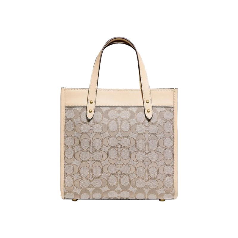 【coach蔻驰】field tote 22系列 托特包 深蓝色c3865-b4rh3【图片