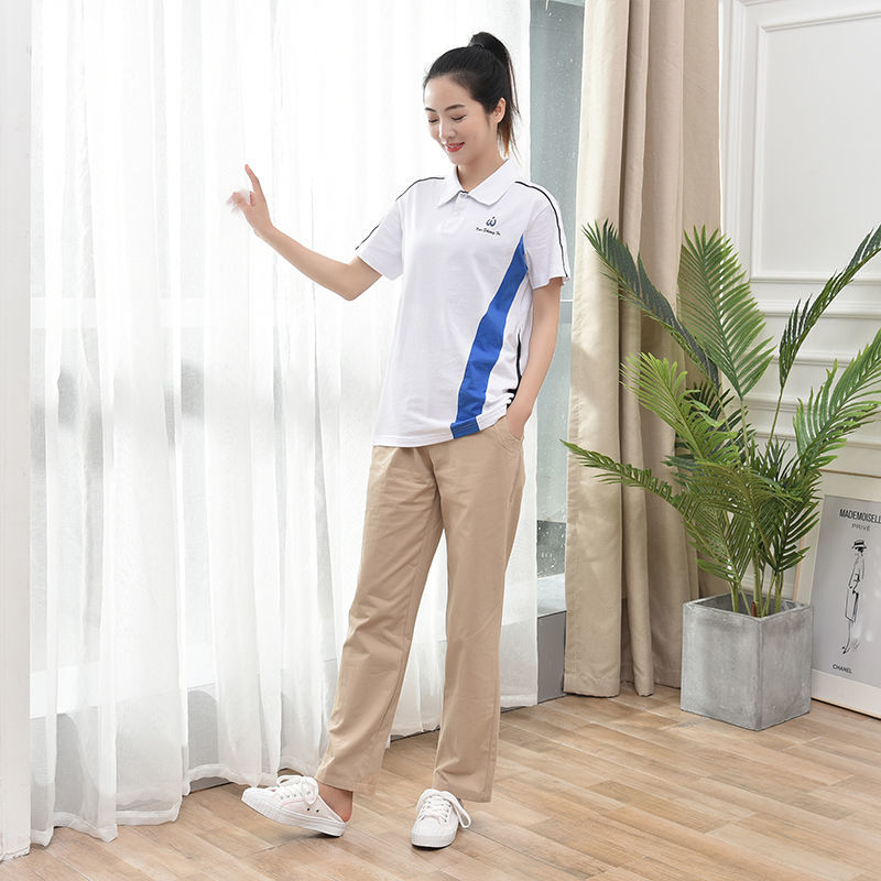 莉娅吴江高中校服高中生春夏季男女白校服外套白短袖校服套装吴江校服