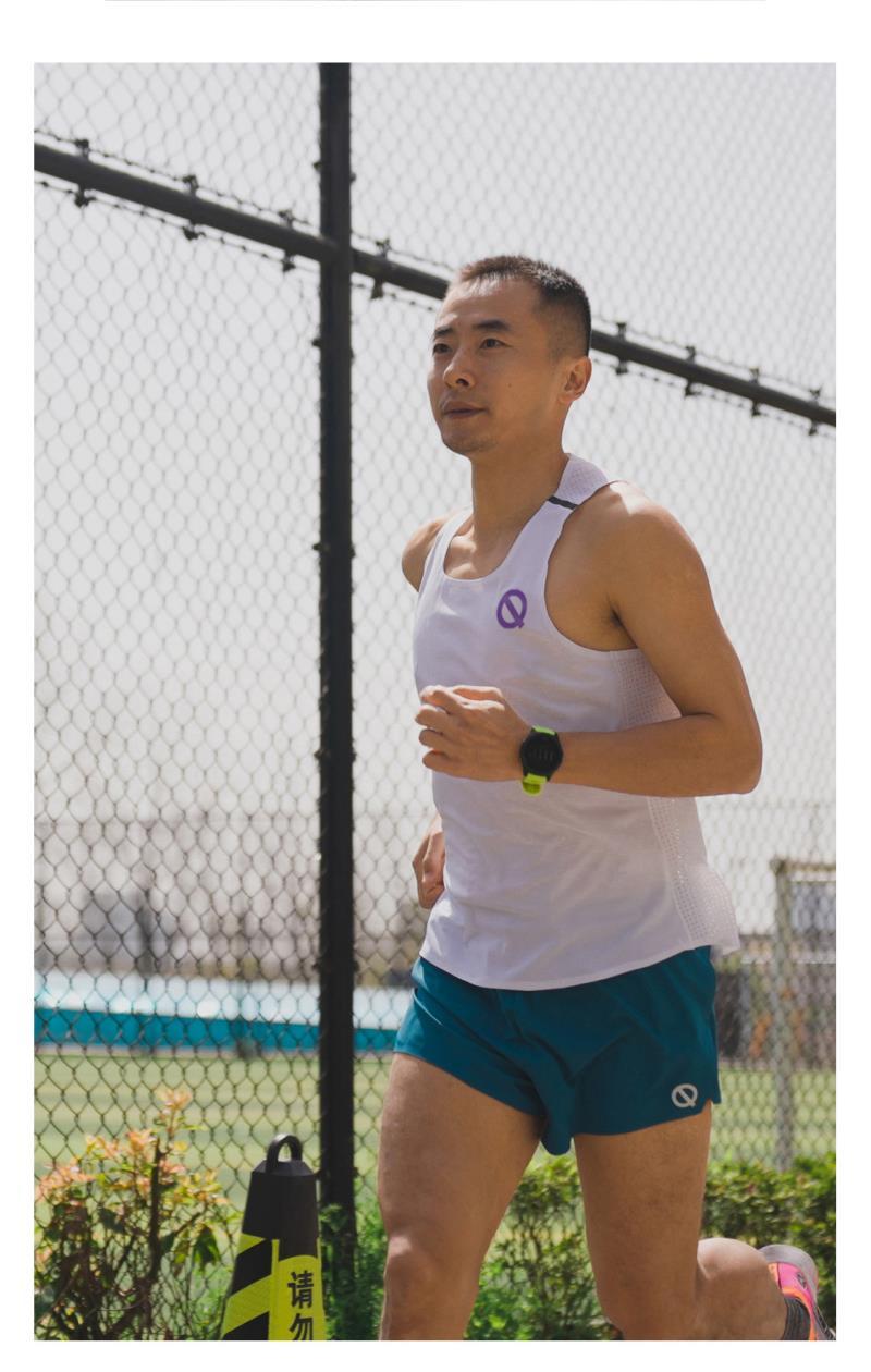 qinkung轻功 男款无袖竞技跑步男生背心轻薄透气速干纯色坎肩夏季