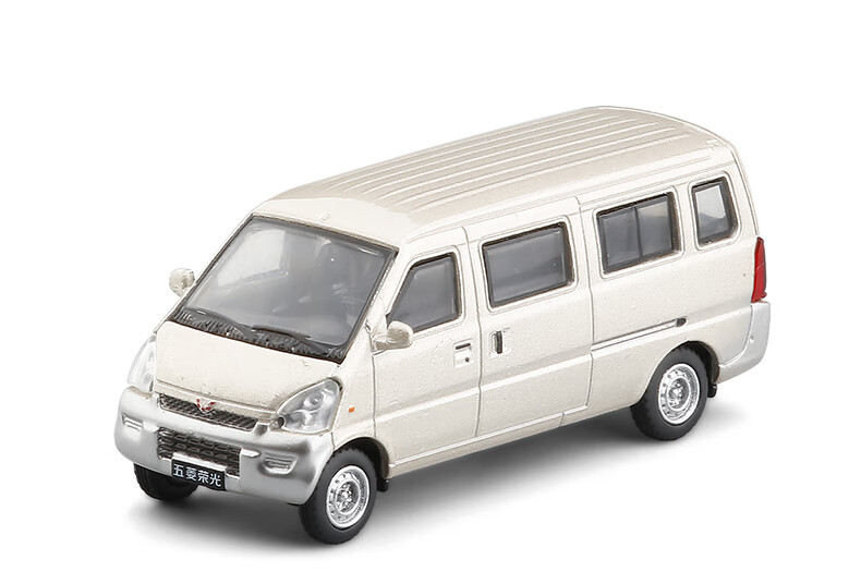 64 五菱之光面包商务减震车身车底合金汽车模型玩具 五菱之光银色 mpv