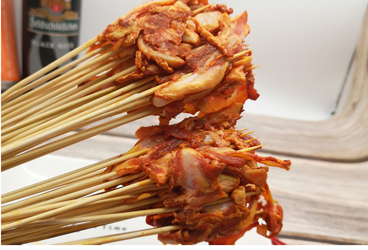 网红小把猪脆骨串 商用脆骨小串油炸铁板烧烤半成品 120串【图片 价格