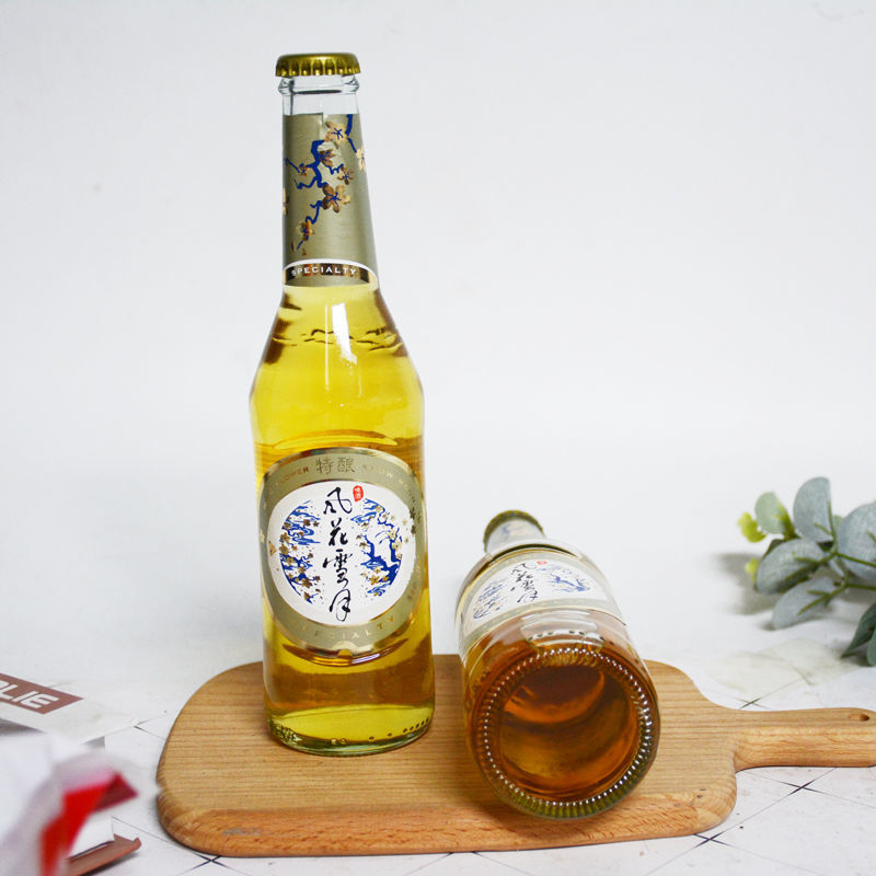 大理嘉士伯经典原味茉莉花味风花淡爽啤整箱12瓶经典原味风花雪月啤酒