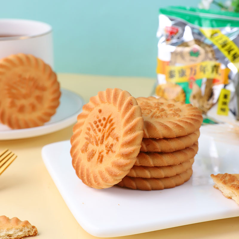 老上海泰康金鸡万年青葱油味道饼干口味小包装酥性小时候零食 万年青