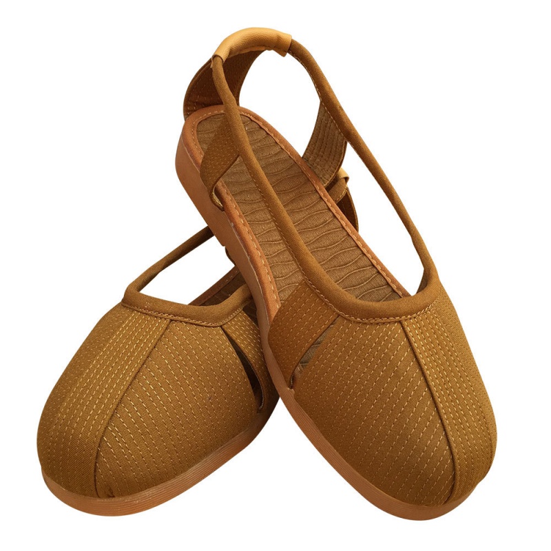 出家人布鞋僧鞋男女 夏款棉麻轻便僧人鞋子厚底舒适软底和尚鞋一脚蹬