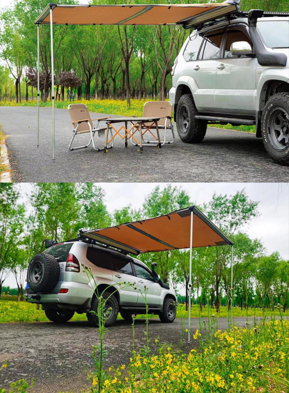 坦克500北京bj40牧马人陆巡tnq遮阳帘侧边帐车顶帐篷侧帐户外用品