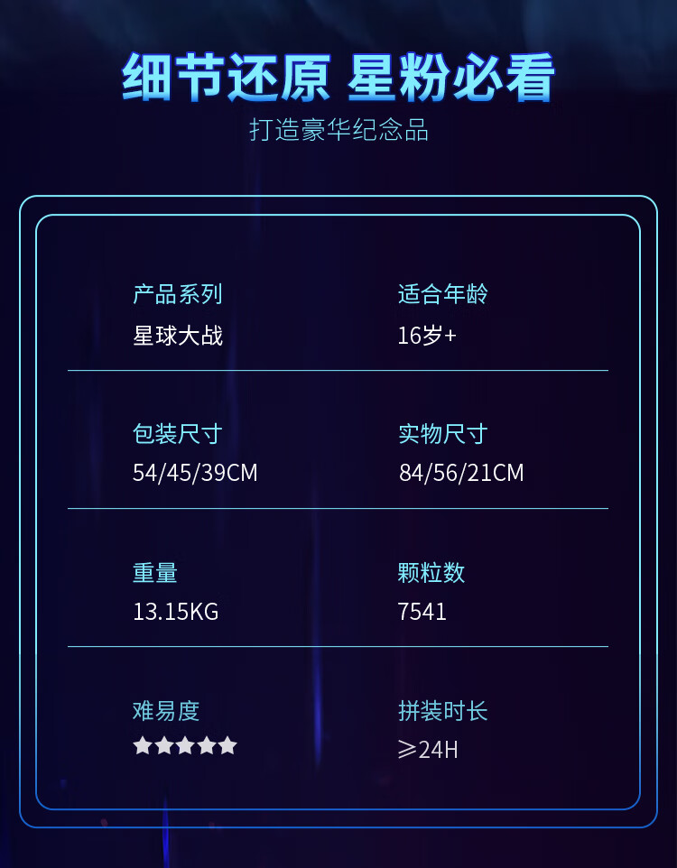 乐高星球大战75192千年隼款拼装男孩成人积木玩具 套餐二:千年隼 展示