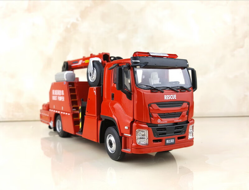 原厂徐工消防车仿真模型高空作业车奔驰底盘徐工dg100登高平台消防车