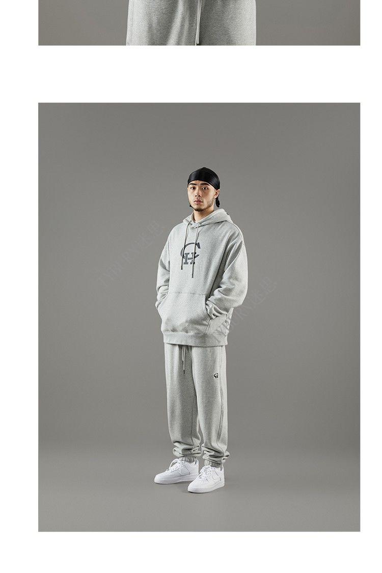 couple hunnid 谢帝 ch基础印花帽衫秋季新款连帽卫衣上装外套男 花