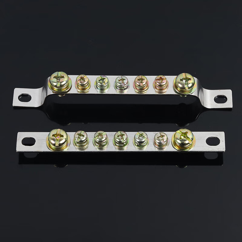 5*25接地排6*9高桥型配电箱零地排并线铜排接线端子 6*9白色5孔零线排