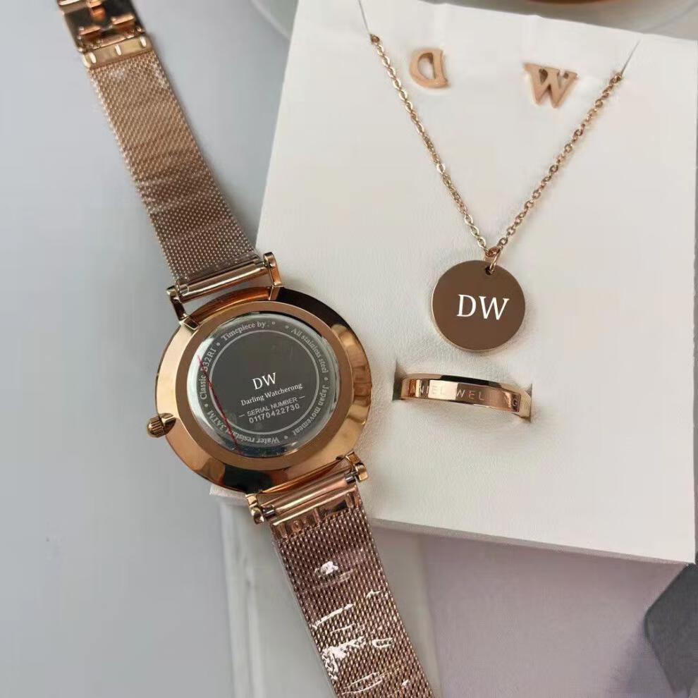 dw手表男款表简约时尚欧美表全自动石英腕表dw手表五件套原装gl20机芯