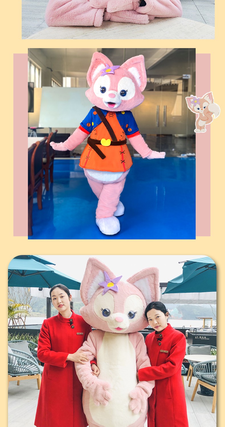 玲娜贝儿东南亚风人偶服装迪士尼网红同款玩偶服星黛露达菲熊道具定制