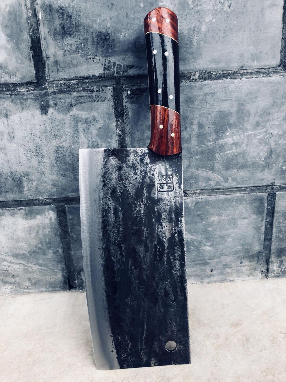 户撒菜刀 高速钢纯手工锻打厨用菜刀切两用可鸡鸭鹅 排骨行