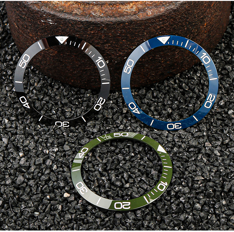 适配浪琴l3康卡斯潜水表圈手表刻度圈39/41/43mm铝圈口男款手表配件