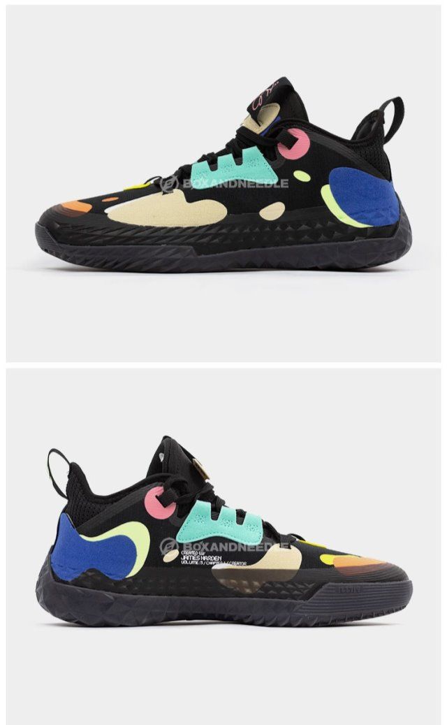 公司级莆田纯原毒得物哈登5代篮球鞋中帮全糖果新年实战运动鞋 荧光绿