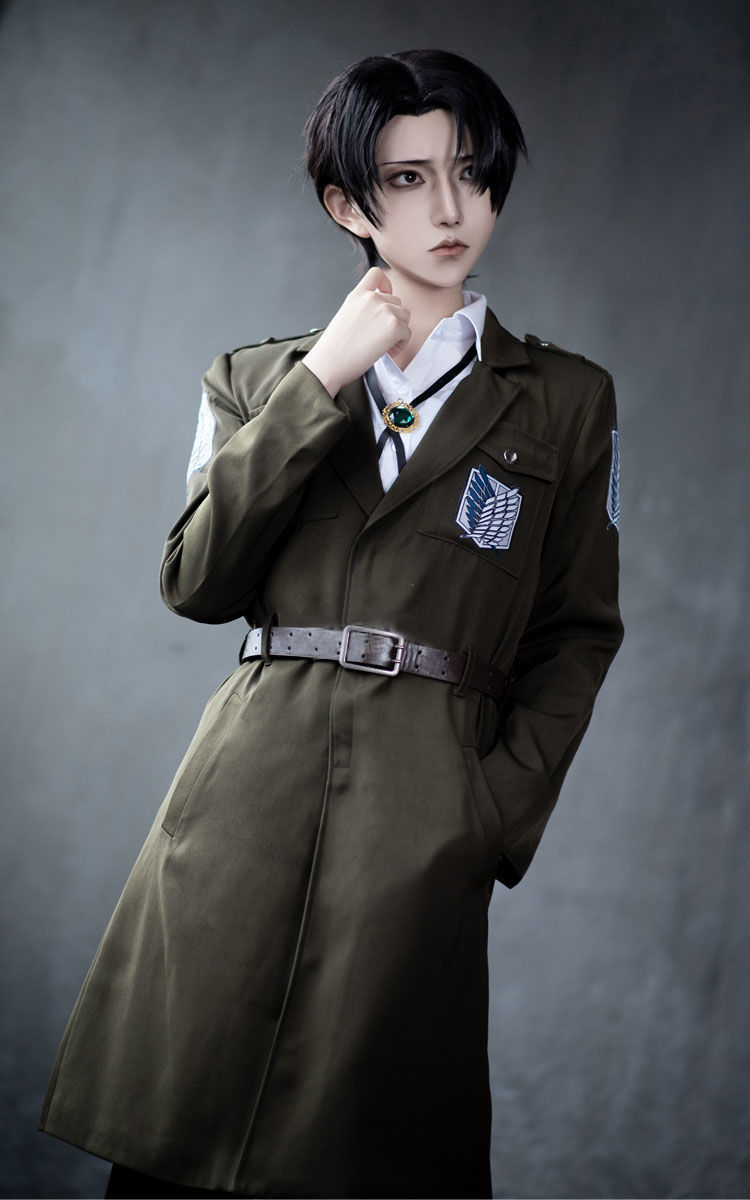 进击的巨人cos服第三季调查兵团团服长款军绿色大衣cosplay可日常