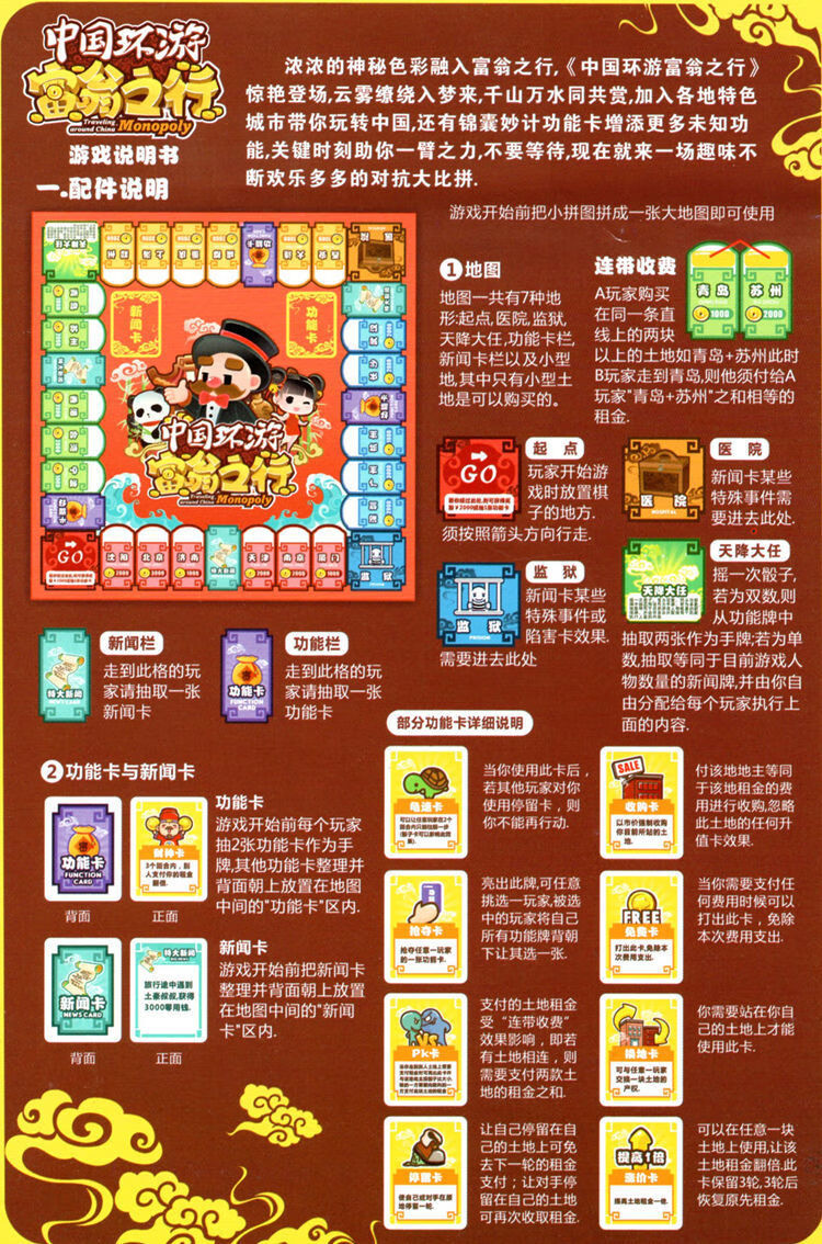 大富翁喵之大唐盛世桌游卡牌益智儿童桌面游戏智力玩具棋牌者自 1851