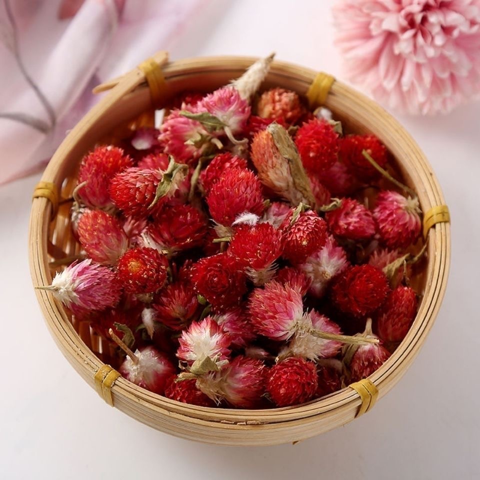 红巧梅红巧梅花朵花茶特级纯净天然搭配千日红水果片花草茶