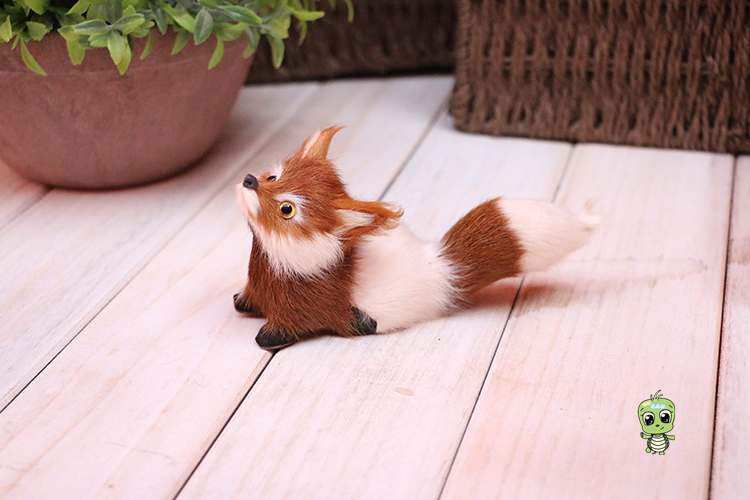 仿真动物白狐狸狐仙供奉摆件儿童玩具狐狸模型摄影道具工艺品 狐狸