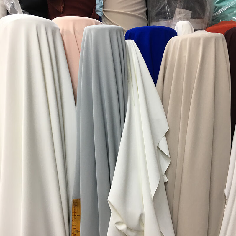 冰丝面料布料纯色冰丝垂感抗皱夏季网纹弹力裤料面料连衣裙阔腿裤服装