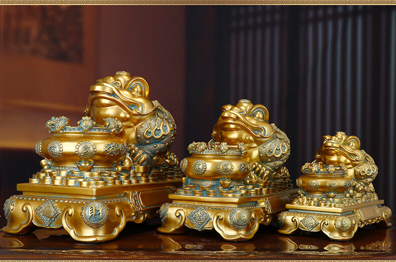 办公室装饰品摆件创意总经理办公室摆件金蟾摆件金蝉蟾蜍家居办公室