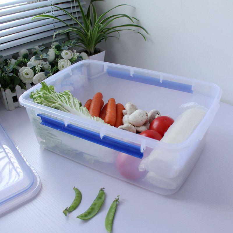 大号保鲜盒酒店饭店食堂冰箱冰柜用大容量储存盒边扣式收纳盒无扣1086