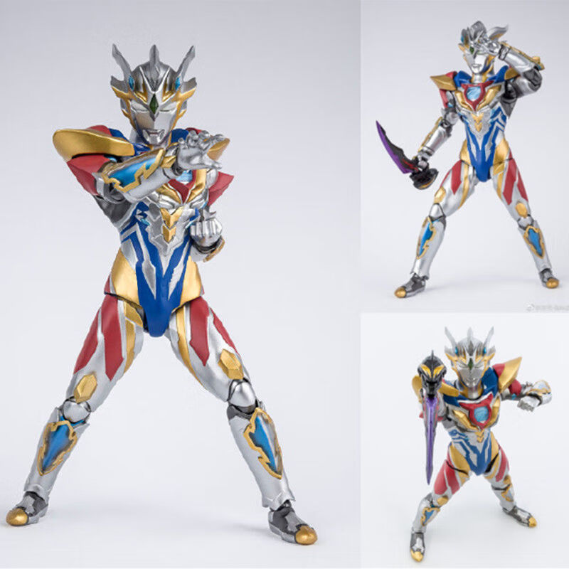 奥特曼玩具全身可动闪耀黄金赛罗无限奥特利迦迪迦泽塔极恶贝 shf兔子