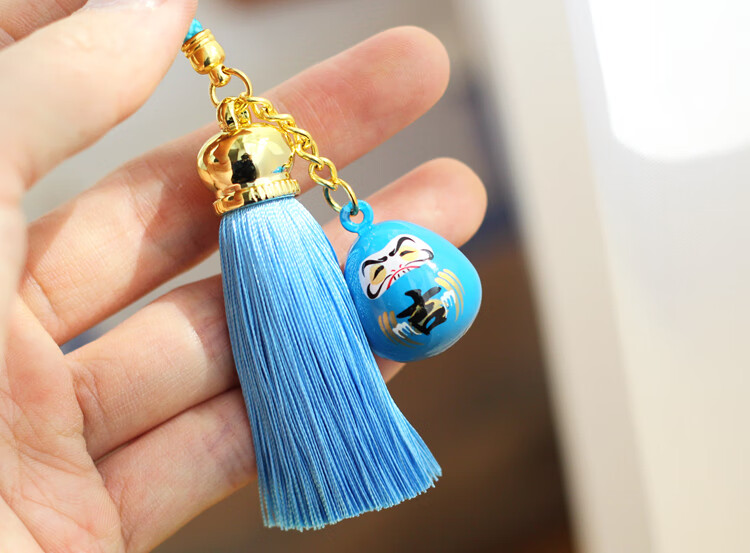 阴阳师达摩挂件日式水音铃学生御守水琴铃日本铃铛包包手机链黑色达摩
