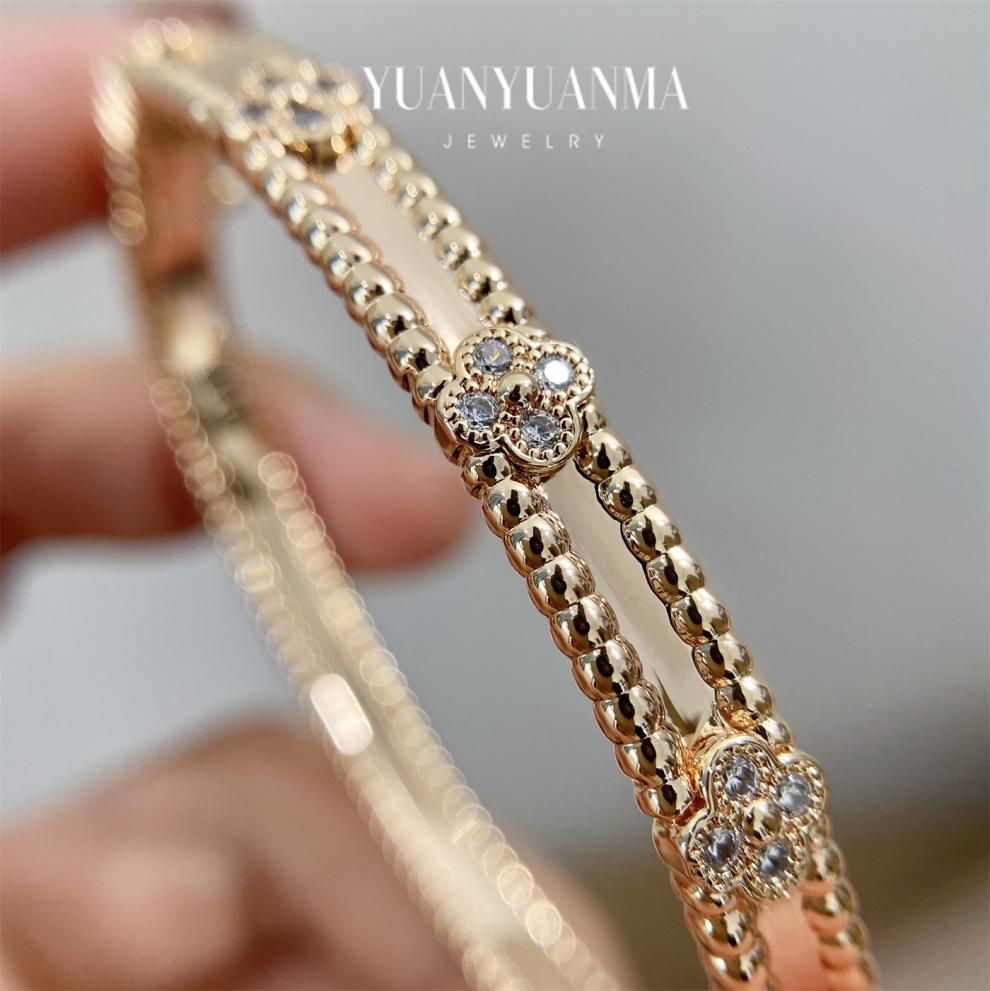 2022新款 万花筒手镯 人间富贵花镶钻18k金简约新款轻奢欧美ins自留款