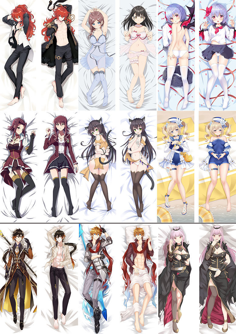 原神雷电将军等身抱枕二次元胡桃甘雨刻晴八重神子雷电将军周边长条