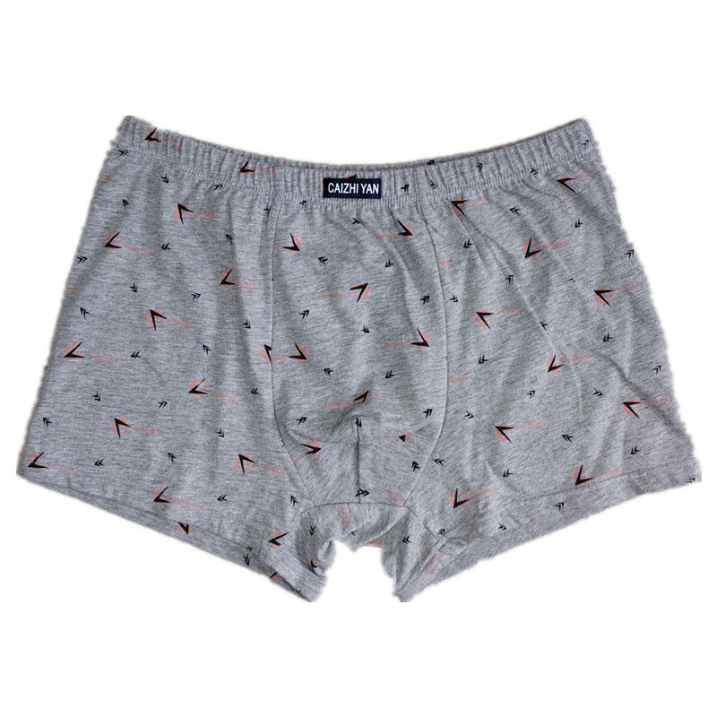 吸汗印花平角裤头加四角裤肥佬底裤男印花caizhiyan3条装2xl125140斤