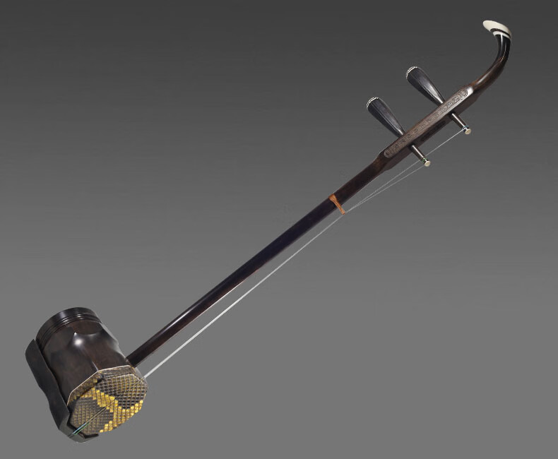 茶马古道中胡前方后圆中音二胡乐器中胡盒松香校音器弦配件 392号小中