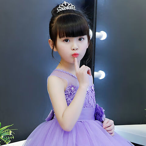 世雅一刀齐儿童刘海假发片女空气刘海小女孩礼服裙搭公主发饰写真拍照