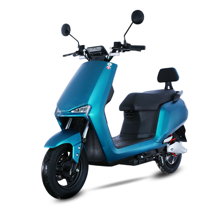 2021全新款电动车成人电瓶车男女同款60v72v外卖踏板车长跑高速电摩高