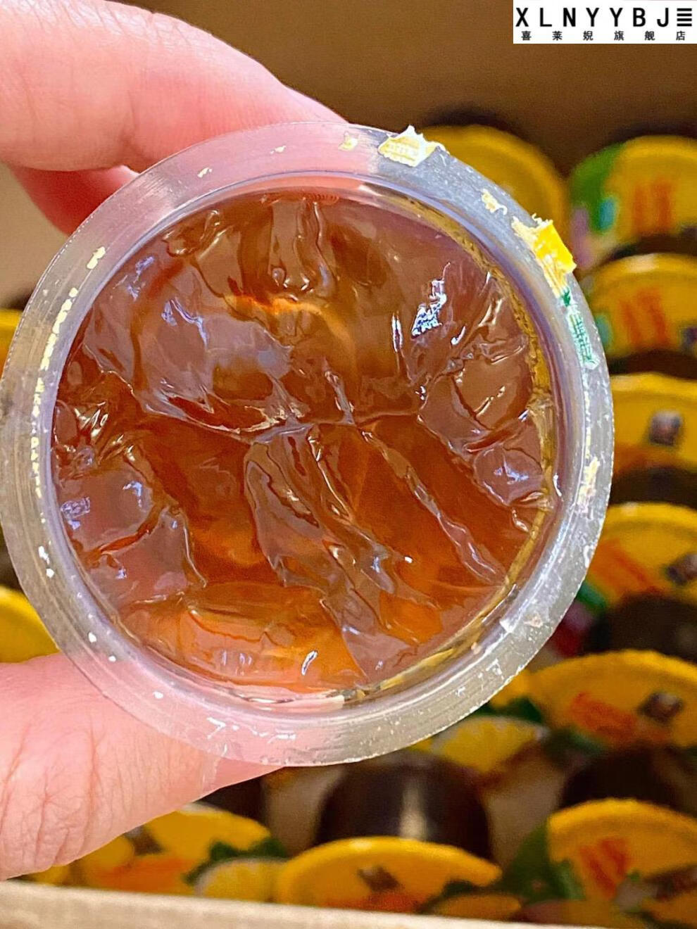 民正家冰红茶果冻港式油柑柠檬茶百香果潮汕草粿果冻布丁小吃散柠檬冰