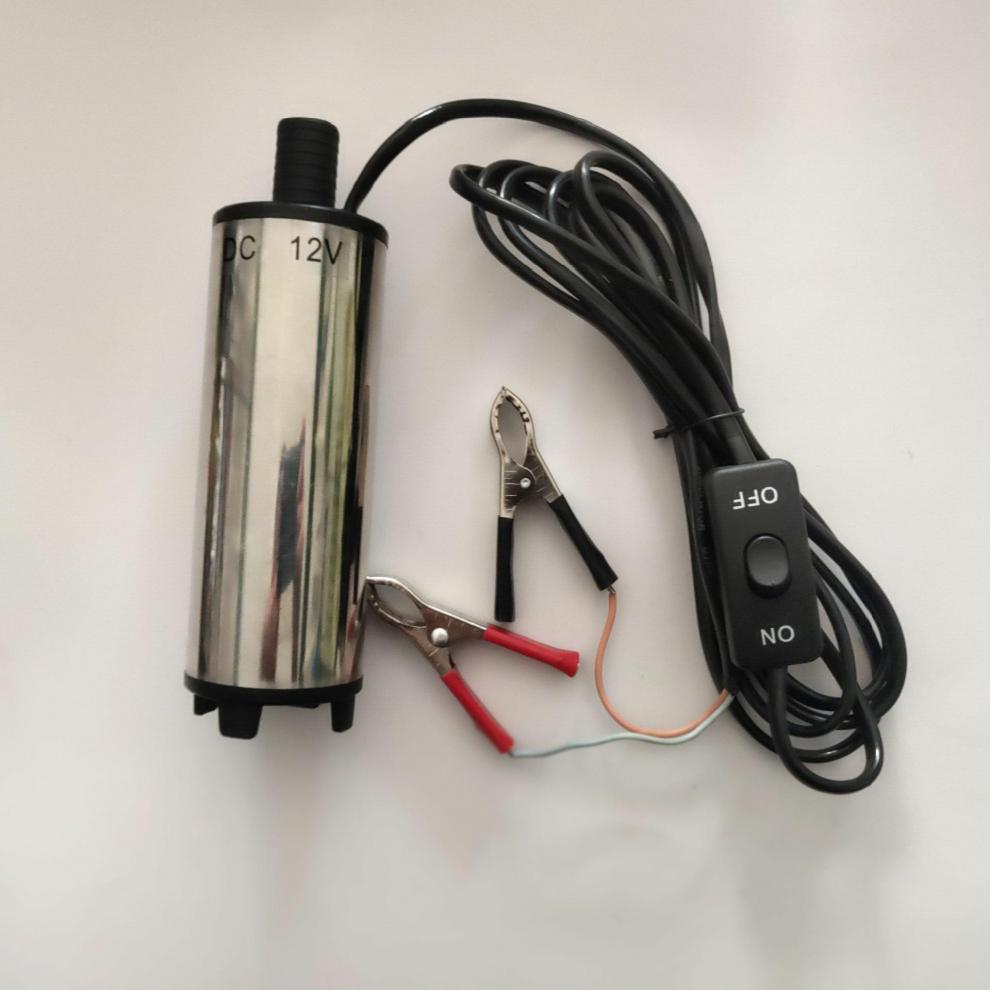 定制特惠不锈钢柴油泵车载电动直流加油泵油桶泵12v24伏小微型潜水泵