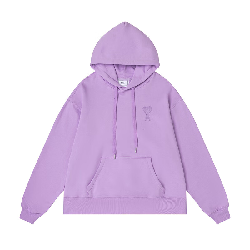 ami卫衣 秋冬爱心连帽卫衣情侣潮牌套头毛圈宽松纯棉同款青年ins 14 s
