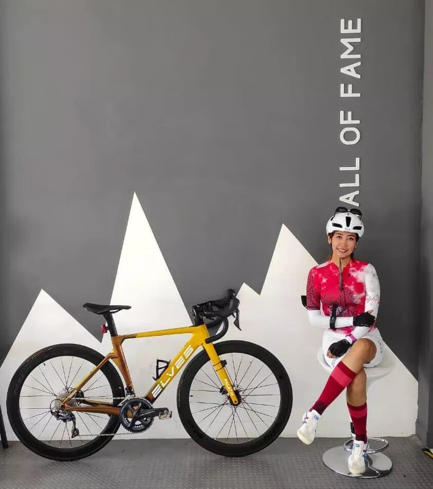 蜜主播(honey anchor)specialized公路车碳纤维同款elves车架精灵车架