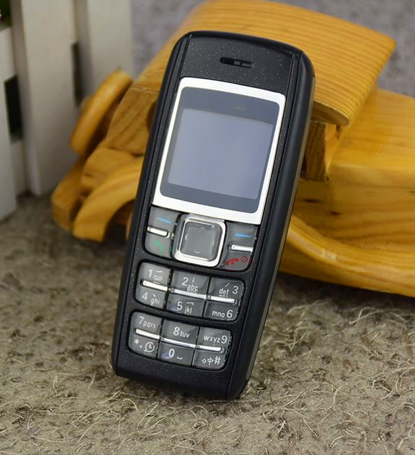 诺基亚1600直板水晶按键工厂保密移动4g学生戒网考研备用 黑色(移动版