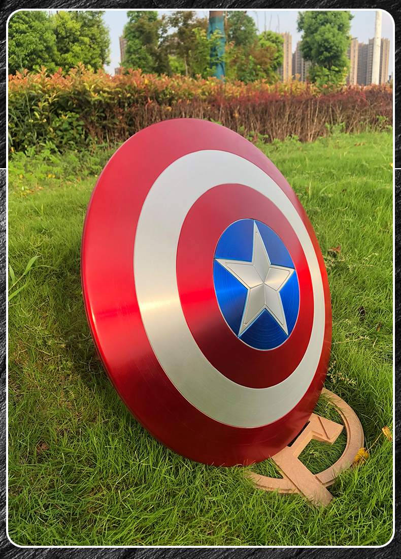漫威同款美国队长盾牌全金属铝合金爪盾美队的圆盾1比1复仇者联盟周边