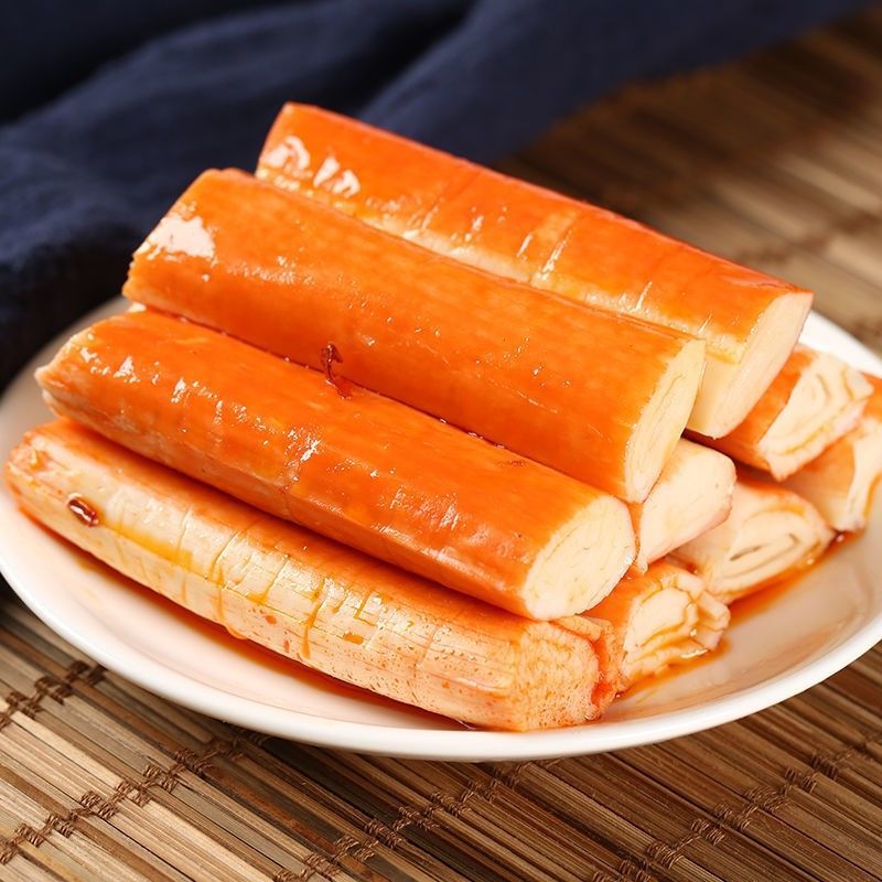 蟹棒即食手撕蟹柳蟹肉棒香麻辣海鲜蟹味棒小包装休闲