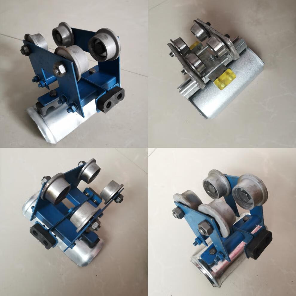 定做吊线滑轮扁电缆吊卡起重机钢丝绳电动葫芦拖线滑车滑触线导轮吊钩