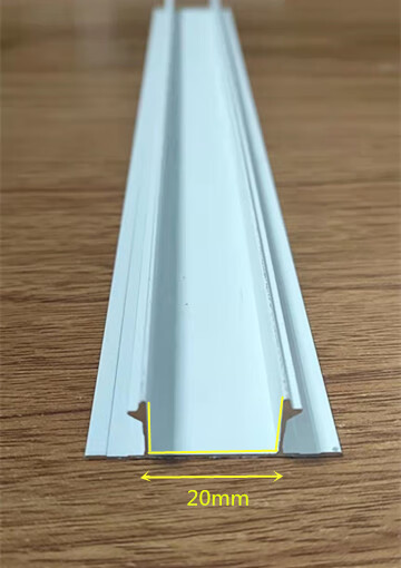 石膏板悬浮吊顶收边条阴角工艺槽u型铝合金属型材装饰t形压条黑白摹然