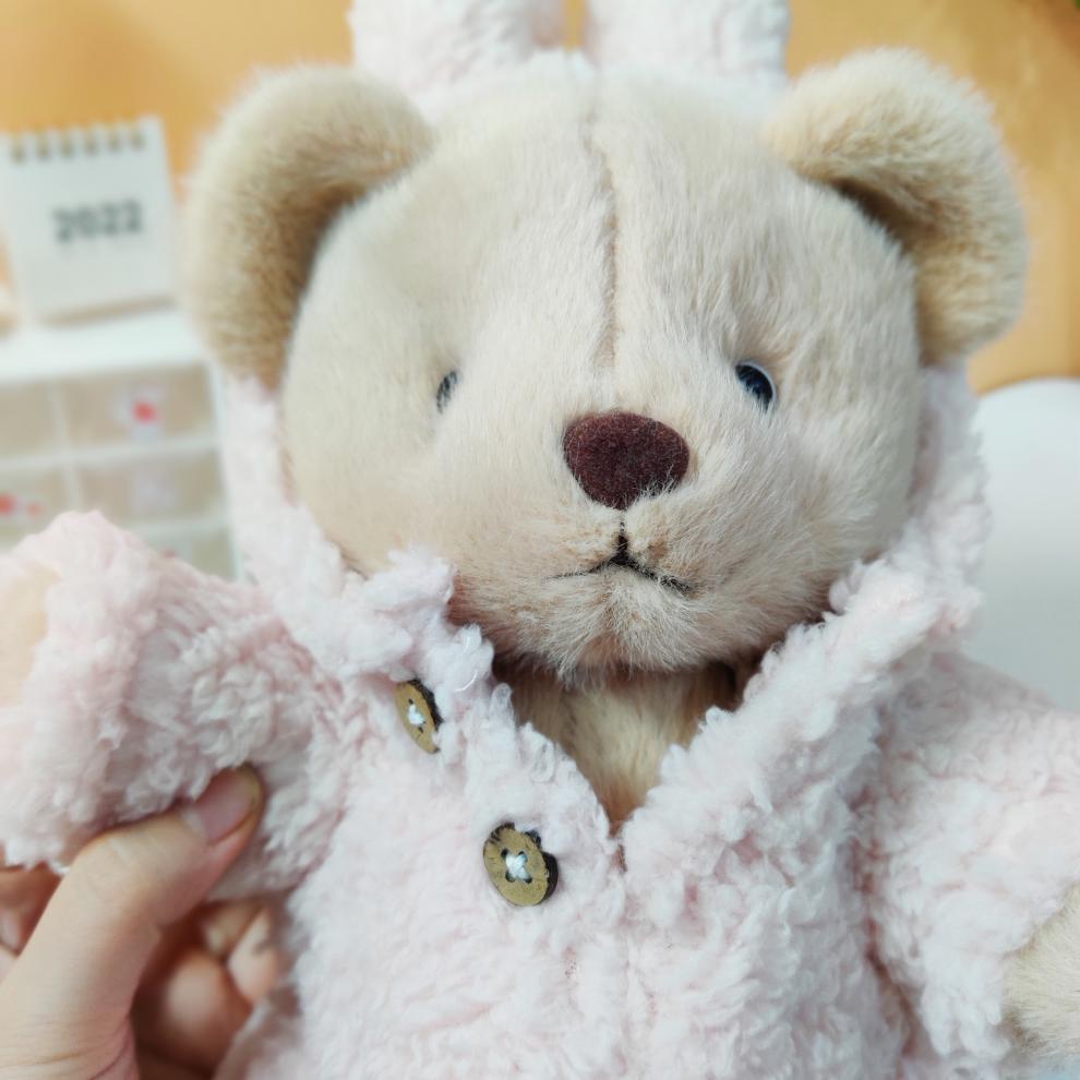 送女朋友礼物先朋友玩具玩偶手作teddytales莉娜熊手工毛绒泰迪熊衣服