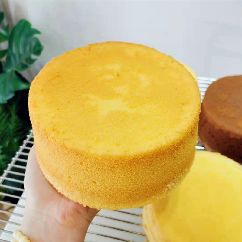 新鲜现烤戚风蛋糕胚 圆形戚风蛋糕 生日蛋糕胚子 蛋糕坯 红茶6寸