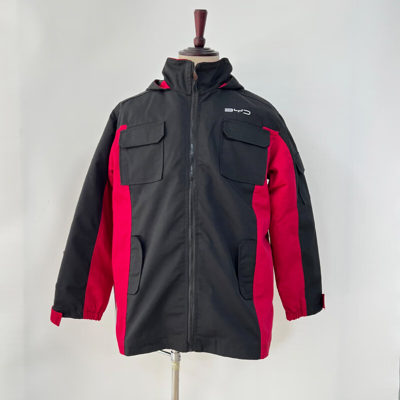 比亚迪工作服冬季棉衣4s店秋冬长袖工衣可拆卸售后工装定制车间维修